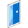 LEGO Glas for Venster 1 x 4 x 6 met Blauw (6202 / 105025)