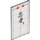 LEGO Verre for Fenêtre 1 x 4 x 6 avec Oriental Writing &amp; Shoji Background (6202 / 93674)