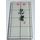 LEGO Glas for Venster 1 x 4 x 6 met Oriental Writing &amp; Shoji Background (6202 / 93674)