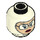 LEGO Im Dunkeln leuchtendes dichtes Weiß Lighthouse Keeper - Verona Dempsey Minifigure Kopf (Einbau-Vollbolzen) (3626 / 23085)