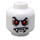 LEGO Glow in the Dark Solid White Lord Vampyre Head (Recessed Solid Stud) (3626 / 10748)