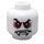 LEGO Im Dunkeln leuchtendes dichtes Weiß Lord Vampyre Kopf (Einbau-Vollbolzen) (3626 / 10748)