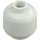 LEGO Glow in the Dark Solid White Minifigure Head (Recessed Solid Stud) (3274 / 3626)