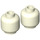 LEGO Im Dunkeln leuchtendes dichtes Weiß Minifigure Kopf (Einbau-Vollbolzen) (3274 / 3626)