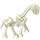 LEGO Glow in the Dark Solid White Skeleton Horse (59228 / 74463)