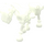 LEGO Glow in the Dark Effen Wit Skelet Paard (59228 / 74463)