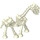 LEGO Glow in the dark effen wit Skelet Paard (59228 / 74463)