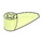 LEGO Brille dans le vert transparent foncé Griffe avec Essieu Trou (oeil bionique) (41669 / 48267)