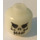 LEGO Im Dunkeln leuchtendes Transparentes Weiß Minifig Kopf mit Evil Skelett Skull (Sicherheitsbolzen) (3626 / 52703)