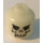 LEGO Glow in the Dark Transparent White Minifig Head with Evil Skeleton Skull (Safety Stud) (42011 / 52703)