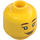 LEGO Gracie Goodhart Head With Orange Goggles (Recessed Solid Stud) (3626 / 73665)