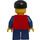 LEGO Grand Carousel Boy met Rood Shirt en Zwart Pet minifiguur