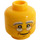 LEGO Grandpa Head with Glasses (Recessed Solid Stud) (3626 / 32909)