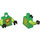 LEGO Green Aaron Minifig Torso (973 / 76382)