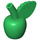 LEGO Vert Pomme avec Feuille (2664 / 33051)