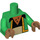 LEGO Vert Apu Nahasapeemapetilon Minifig Torse (973 / 88585)
