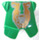 LEGO Groen Pantser Breastplate met Been Protection met Gold Aap (2587 / 53216)