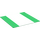 LEGO Vert Plaque de Base 32 x 32 (7-Stud) Droit avec Plaine Runway (Large)