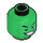 LEGO Green Beast Boy Minifigure Head (Recessed Solid Stud) (3626 / 21950)