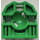 LEGO Green Block Connector with Ball Socket (32172)