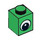 LEGO Groen Steen 1 x 1 met Eye met Witte Vlek op Pupil (88394 / 88395)