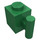 LEGO Green Brick 1 x 1 with Handle (2921 / 28917)