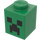 LEGO Green Brick 1 x 1 with Minecraft Creeper Face Pattern (3005 / 12940)