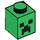 LEGO Grün Backstein 1 x 1 mit Minecraft Creeper Gesicht Muster (3005 / 12940)