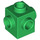 LEGO Green Brick 1 x 1 with Studs on Four Sides (4733)