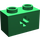 LEGO Vert Brique 1 x 2 avec Essieu Trou (ouverture &#039;+&#039; et support de goujon inférieur) (32064)