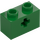 LEGO Green Brick 1 x 2 with Axle Hole (&#039;+&#039; Opening and Bottom Tube) (31493 / 32064)