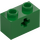 LEGO Green Brick 1 x 2 with Axle Hole (&#039;+&#039; Opening and Bottom Tube) (31493 / 32064)