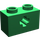 LEGO Vert Brique 1 x 2 avec Essieu Trou (ouverture &#039;+&#039; et tube inférieur) (31493 / 32064)