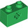LEGO Groen Steen 1 x 2 met As Gat (&#039;+&#039; Opening en Bodembuis) (31493 / 32064)