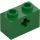 LEGO Green Brick 1 x 2 with Axle Hole (&#039;X&#039; Opening) (32064)