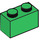 LEGO Green Brick 1 x 2 with Bottom Tube (3004 / 93792)