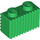 LEGO Green Brick 1 x 2 with Grille (2877)