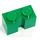 LEGO Green Brick 1 x 2 with Groove (4216)