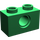 LEGO Grün Backstein 1 x 2 mit Loch (3700)