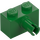 LEGO Green Brick 1 x 2 with Pin without Bottom Stud Holder (2458)