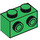 LEGO Green Brick 1 x 2 with Studs on One Side (11211)