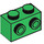 LEGO Vert Brique 1 x 2 avec Goujons sur Une Côté (11211)