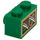 LEGO Green Brick 1 x 2 with Studs on One Side with Sweets behind Door Sticker (11211)