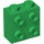 LEGO Green Brick 1 x 2 x 1.6 with Studs on One Side (1939 / 22885)