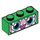 LEGO Green Brick 1 x 3 with Cat Face &#039;Dinosaur Unikitty&#039; (3622 / 38889)