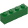 LEGO Green Brick 1 x 4 with 4 Studs on One Side (30414)