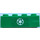 LEGO Green Brick 1 x 4 with Recycle Logo Sticker (3010)