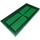 LEGO Green Brick 10 x 20 with Bottom Tubes around Edge and Cross Support