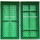 LEGO Green Brick 10 x 20 with Bottom Tubes around Edge and Cross Support