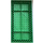 LEGO Green Brick 10 x 20 with Bottom Tubes around Edge and Dual Cross Supports